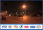 Q345 鋼鉄物質的な駐車場ライト ポスト、多彩な絵画金属の街灯柱 8M/10M