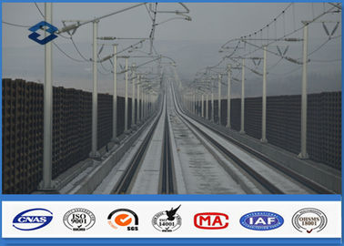 駅のための Q345 鋼鉄物質的な八角形の電気金属電信柱